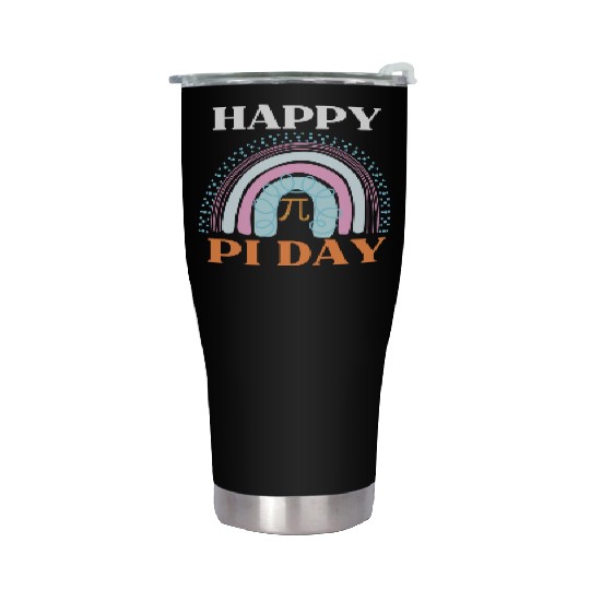 Pi Day Rainbow Stainless Steel Tumblers