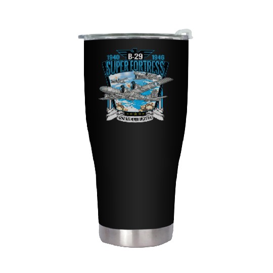 World War 2 Aircraft Wwii B-29 Superfortress Bombe Stainless Steel Tumblers