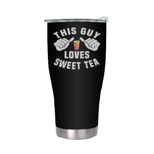 This Guy Loves Sweet Tea Stainless Steel Tumblers