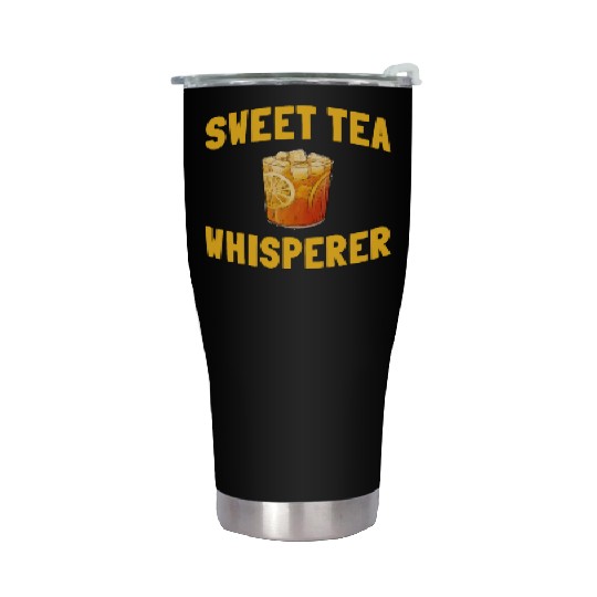 Funny Sweet Tea Whisperer Outfit Stainless Steel Tumblers