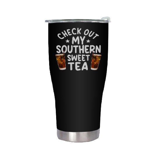 Southern Sweet Tea Outfit Stainless Steel Tumblers