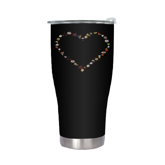 I Love Food Stainless Steel Tumblers