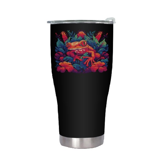 Wild Poison Frog Goth Goblincore Fairycore Gothic Stainless Steel Tumblers