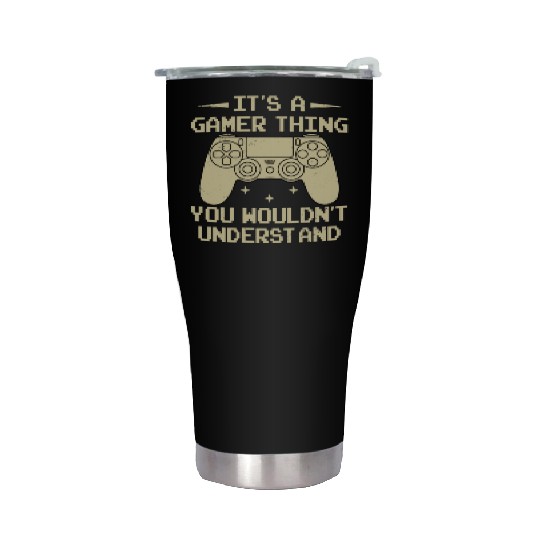 Game Console Gamer Video Game PC Gaming Controller Stainless Steel Tumblers