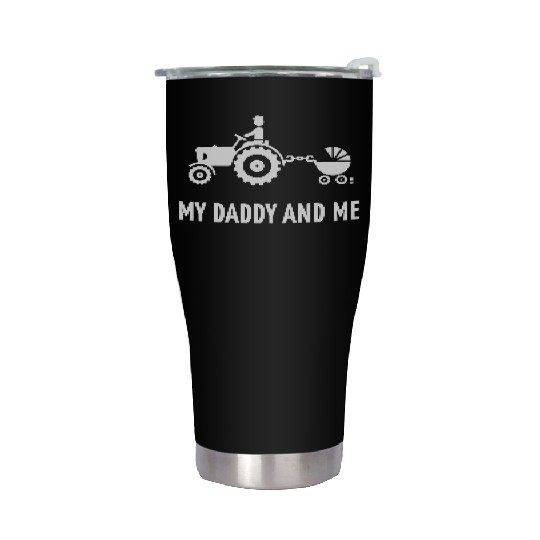 My Daddy And Me (Tractor & Stroller / Buggy / W) Stainless Steel Tumblers
