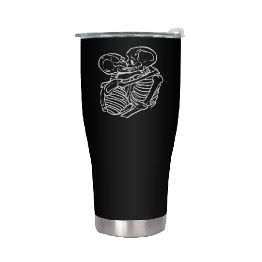 Lesbian Skeleton Gay And LGBTQ Member Gift Stainless Steel Tumblers