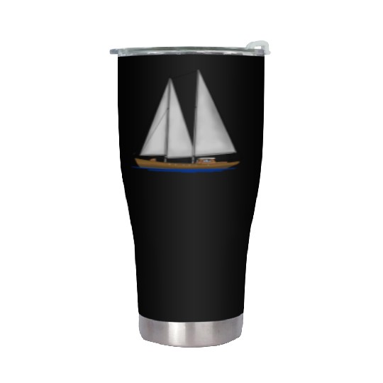 Sailing Key Largo Florida Keys Beach Sunset Stainless Steel Tumblers