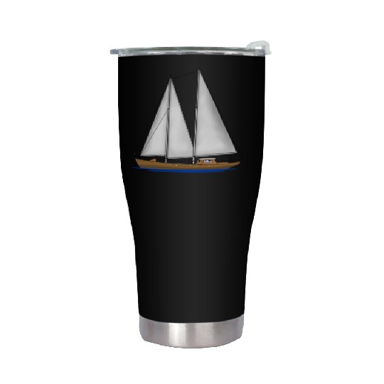 Sailing Key Largo Florida Keys Beach Sunset Stainless Steel Tumblers