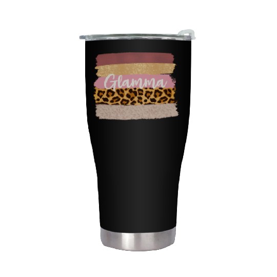 Glamma Glam Ma Nana Leopard Stainless Steel Tumblers