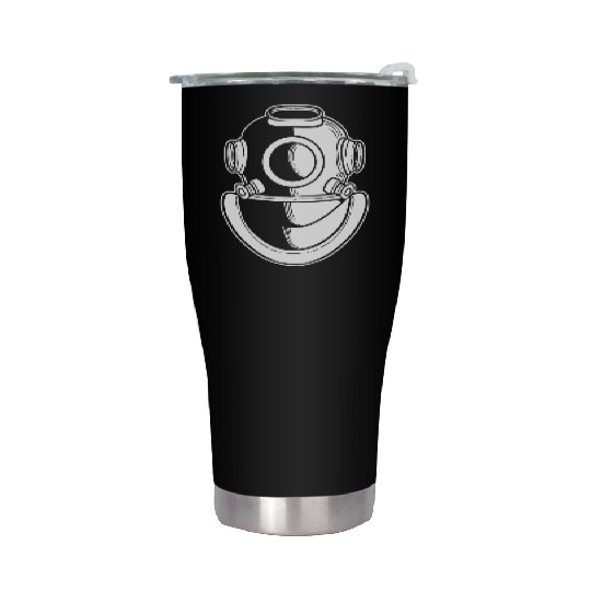 Diving Helmet Lifeguard or Diver Gift Stainless Steel Tumblers