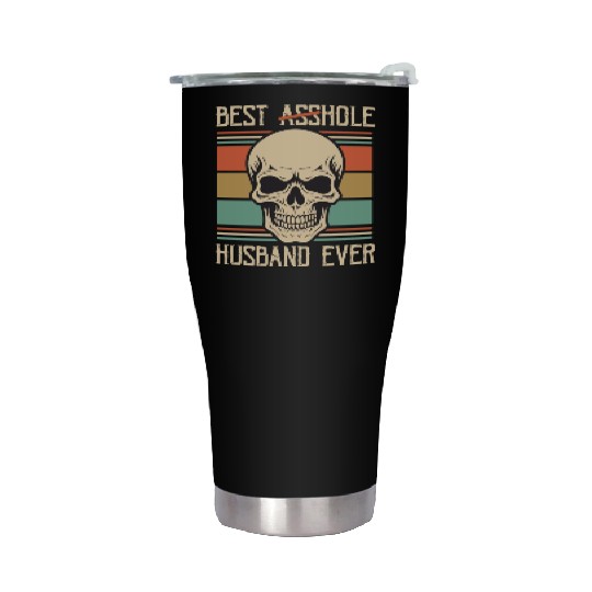 Vintage Best Asshole Husband, Husband png, bride Stainless Steel Tumblers
