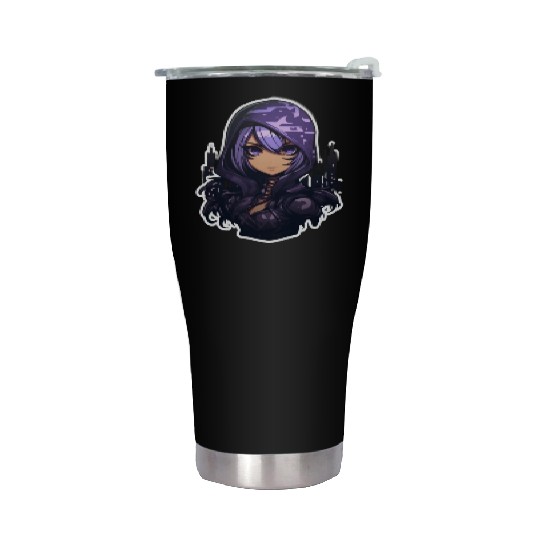 Cartoon Assassin Camouflage Stainless Steel Tumblers