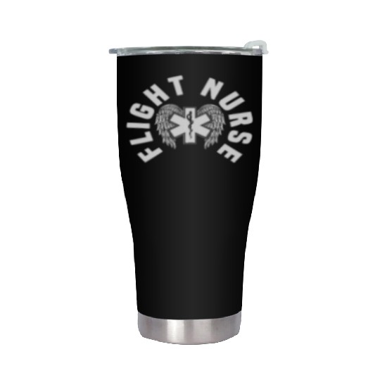 Flight Nurse Logo Air Medical Transport Stainless Steel Tumblers