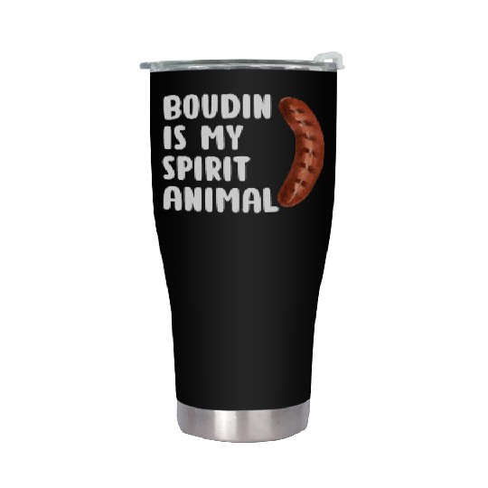 Boudin is My Spirit Animal, Funny Louisiana Cajun Stainless Steel Tumblers