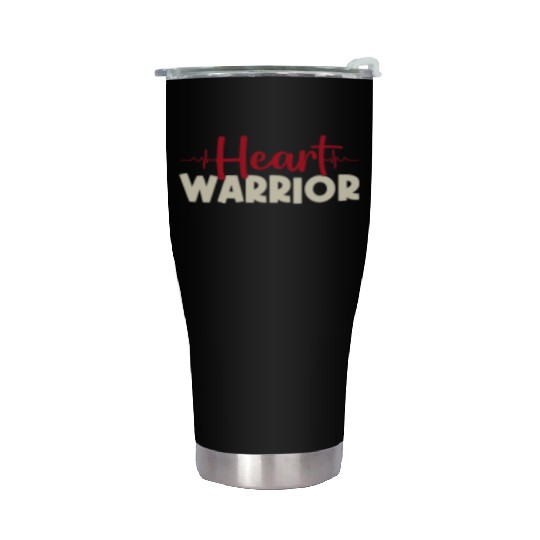 Heart Warrior Stainless Steel Tumblers-Heart Surgery Gift-Survivor