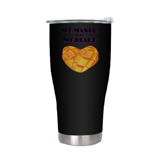 My Mango is in my Heart Stainless Steel Tumblers
