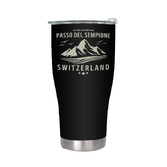 passo del sempione switzerland motorcycle trip Stainless Steel Tumblers