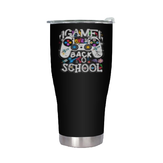 Back 2 School Funny Video Game Teacher Student Stainless Steel Tumblers