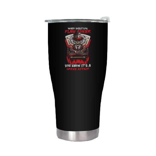 Poker Casino Poker Player Gambling Roulette Stainless Steel Tumblers