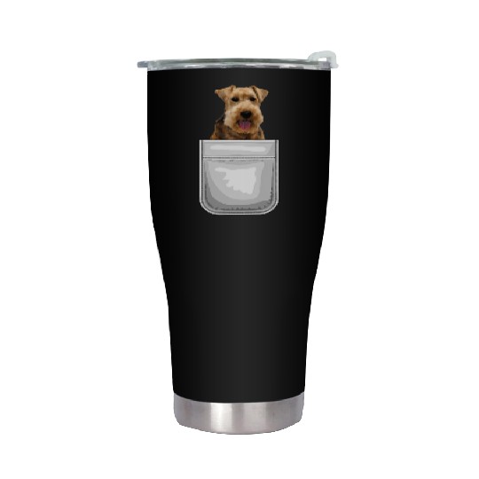 Welsh Terrier Puppy Dog In Your Pocket Stainless Steel Tumblers