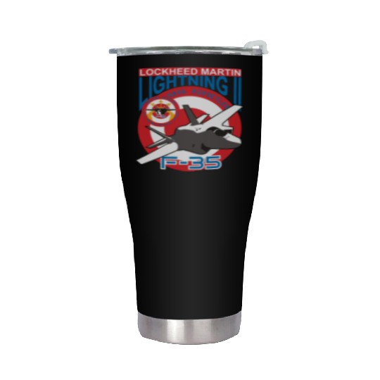 Lockheed Martin F 35 Stainless Steel Tumblers