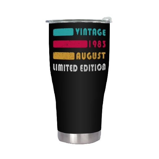 august 1983 Anniversary august 1983 august Stainless Steel Tumblers