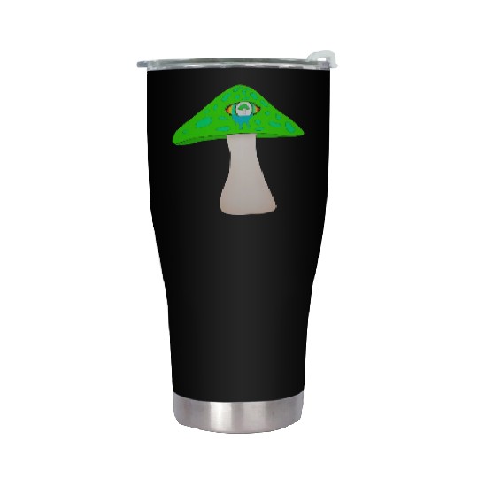 Green Mushroom Stainless Steel Tumblers