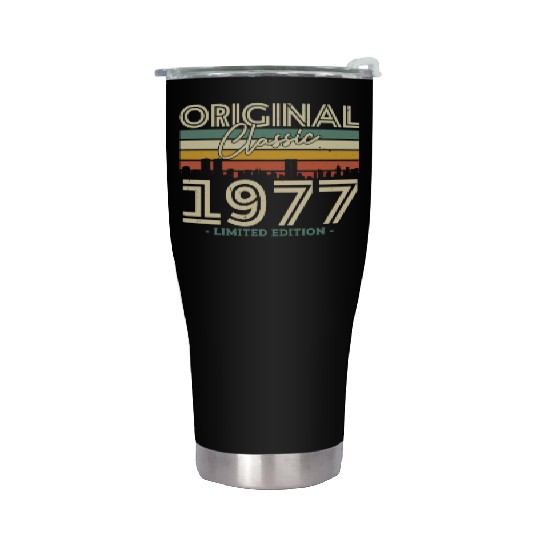 1977 Vintage Birthday Gift Stainless Steel Tumblers