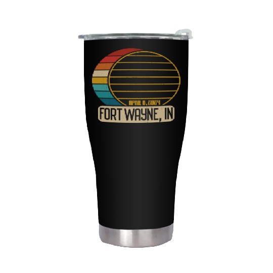 Total Solar Eclipse Indiana Fort Wayne EclipseFort Stainless Steel Tumblers