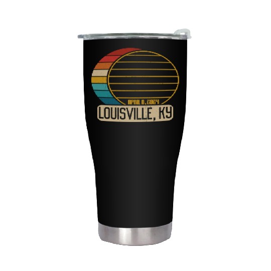 Total Solar Eclipse Kentucky Louisville EclipseLou Stainless Steel Tumblers