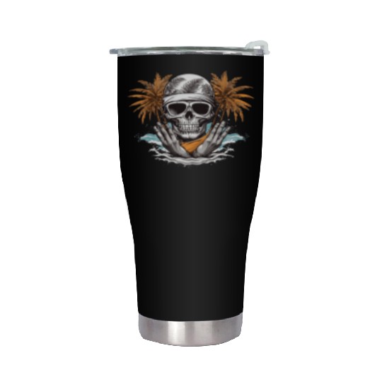 Summer paradise beach Stainless Steel Tumblers Design
