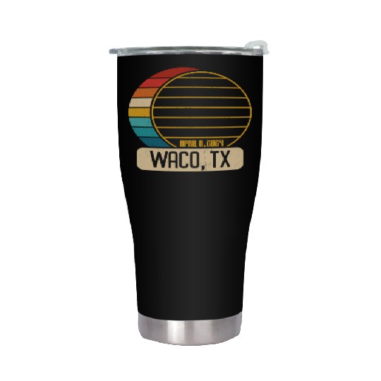 Total Solar Eclipse Texas Waco April 28 2024 Stainless Steel Tumblers