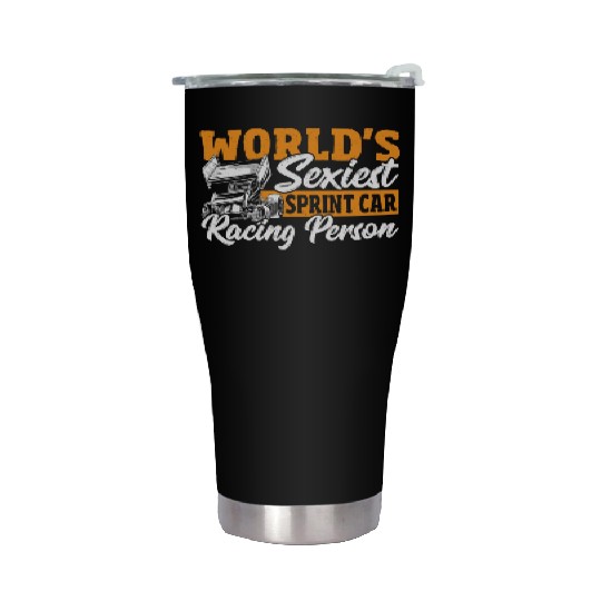 World's Sexiest Sprint Car Racer Sprint Car Racing Stainless Steel Tumblers