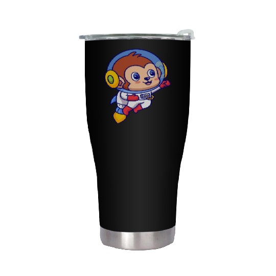 Flying Monkey Astronaut Stainless Steel Tumblers