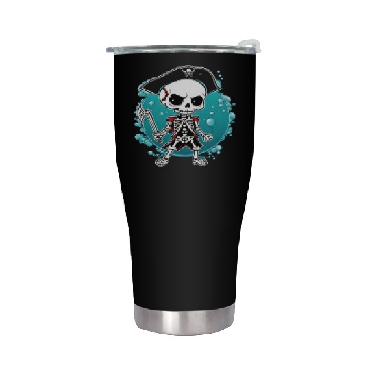 Pirate Skeleton Stainless Steel Tumblers
