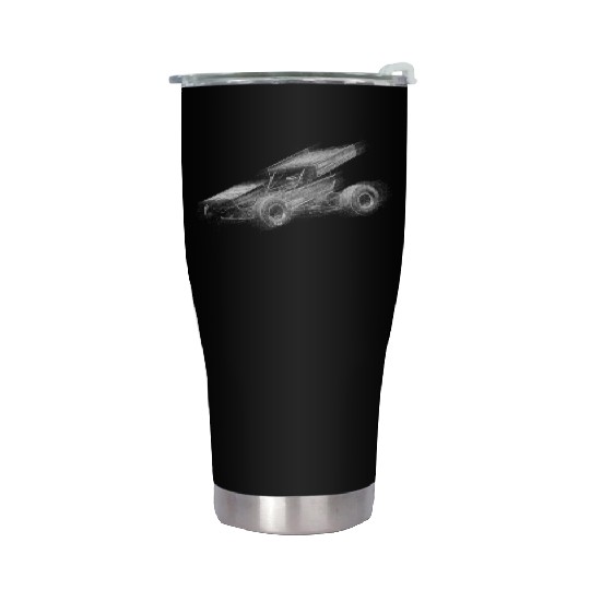 Sprint Car Mom Dirt Track Racing Racing Race Day Stainless Steel Tumblers