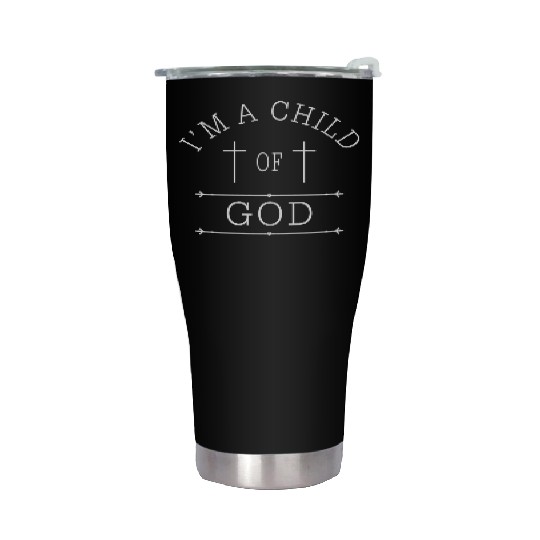 I'm a Child Of God Love Jesus Christian Christmas Stainless Steel Tumblers