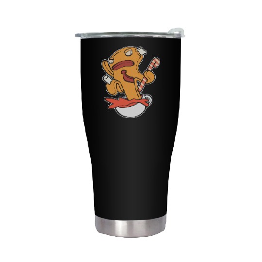 Gingerbread Splash Coffee Lover ANd Morning Person Stainless Steel Tumblers