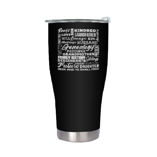 Genealogy Roots Family History Descendants Stainless Steel Tumblers