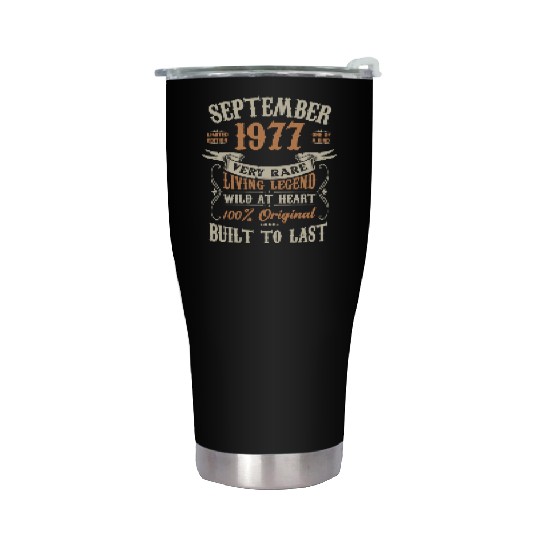 September 1977 Birthday Surprise Stainless Steel Tumblers