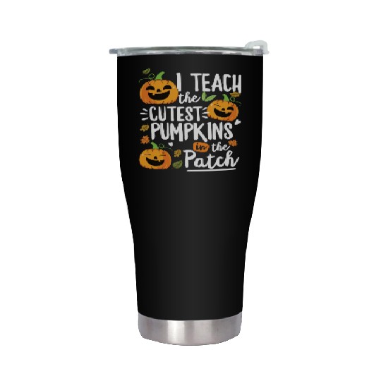 Teacher Halloween Pre K Teacher Kindergarten Stainless Steel Tumblers
