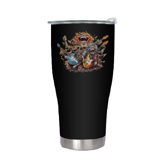 Monsters of Rock and Roll for Music enthusiasts Stainless Steel Tumblers