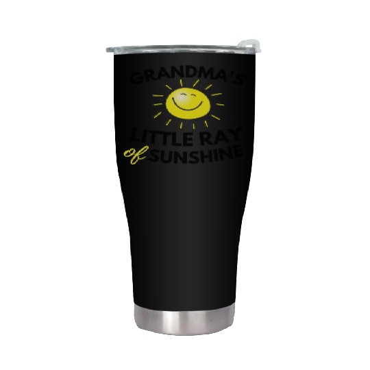 Grandma's Little Ray Of Sunshine Cute Baby Stainless Steel Tumblers