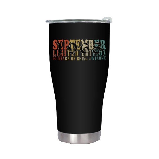 september 1968 Anniversary september 1968 septembe Stainless Steel Tumblers
