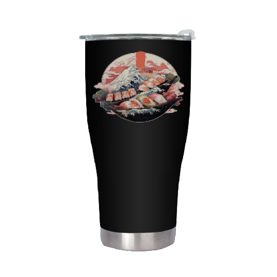 Zen Sushi Waters Stainless Steel Tumblers