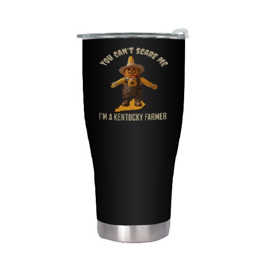 I’m a Kentucky Farmer Halloween Fall Autumn Stainless Steel Tumblers