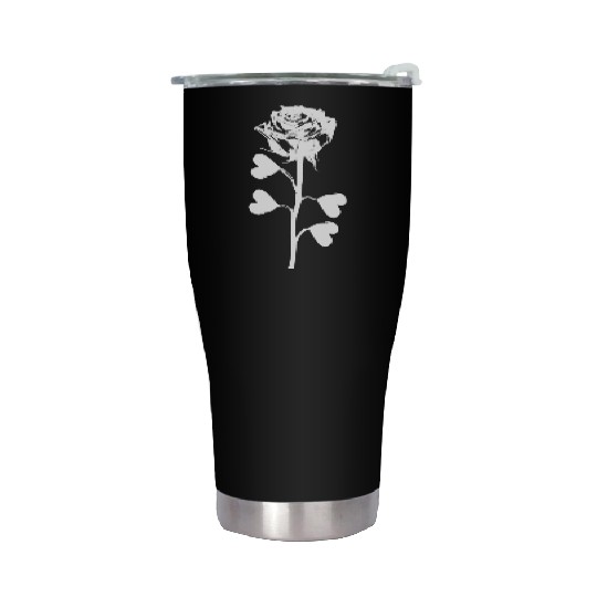 Lotus white Stainless Steel Tumblers