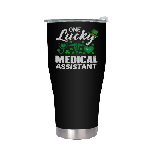 St Patrick'S Day Lucky Medical Assistant Stainless Steel Tumblers