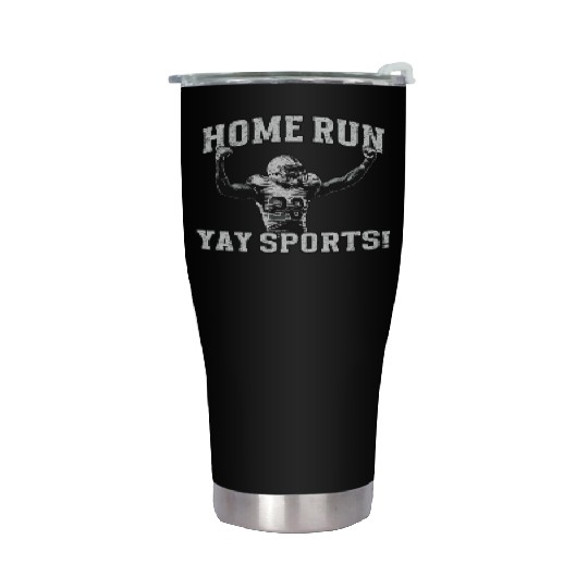 Home Run Football, Yay Sports! Stainless Steel Tumblers