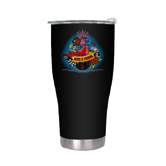 Pin up, Hot rod and Speedometer Stainless Steel Tumblers
